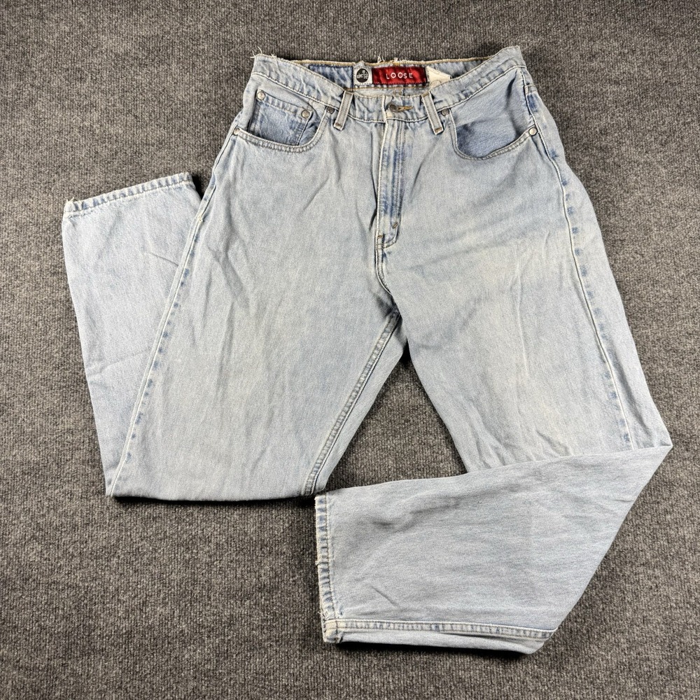 Vintage 90s Levi's SilverTab Loose Fit Jeans Light Wash Sz 11 Med Baggy Skater